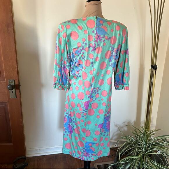 Vintage AVERARDO BESSI Cotton Dress Made in Italy XL 1990 - Picture 2 of 7